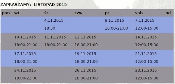 ścianka listopad 2015